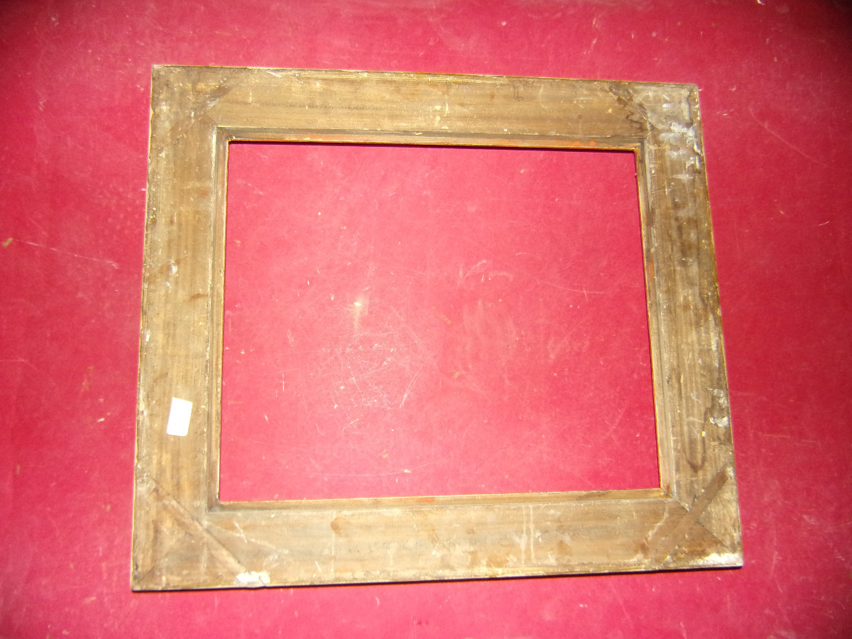 Cadre époque 19ème, en bois doré.-photo-3