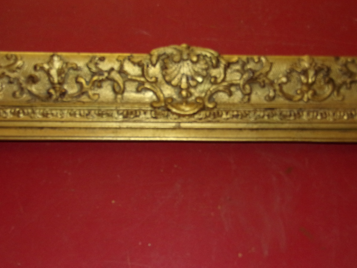 Cadre époque 19ème, en bois doré.-photo-2