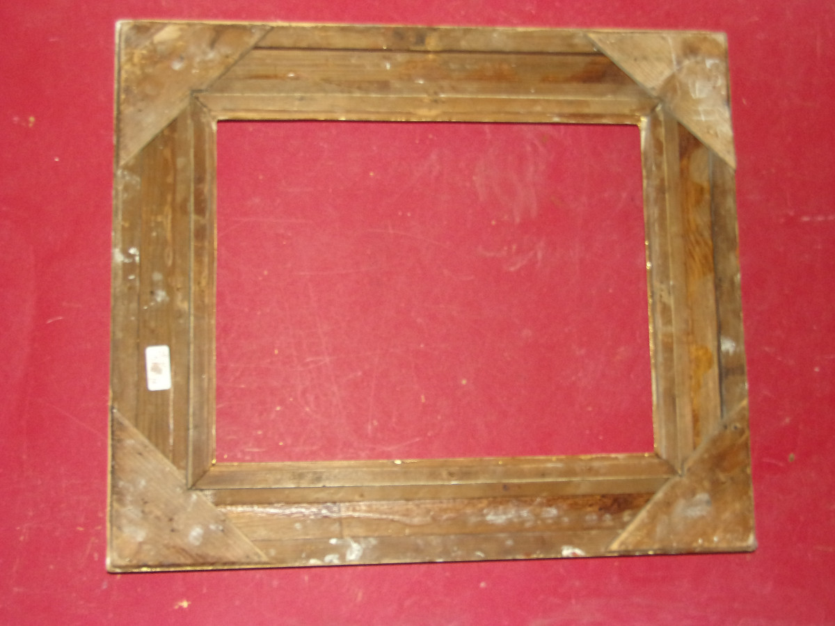 Cadre époque 19ème, en bois doré.-photo-4