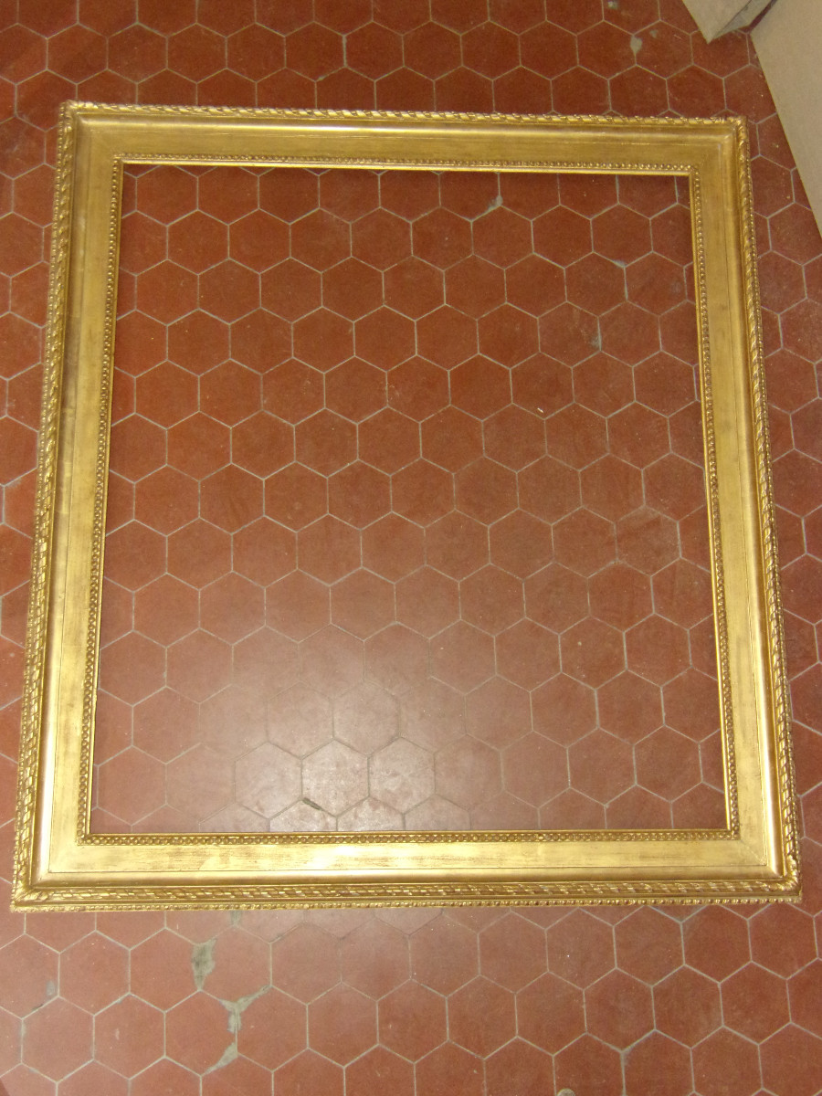 Large 19th Century Frame, In Gilded Wood.
