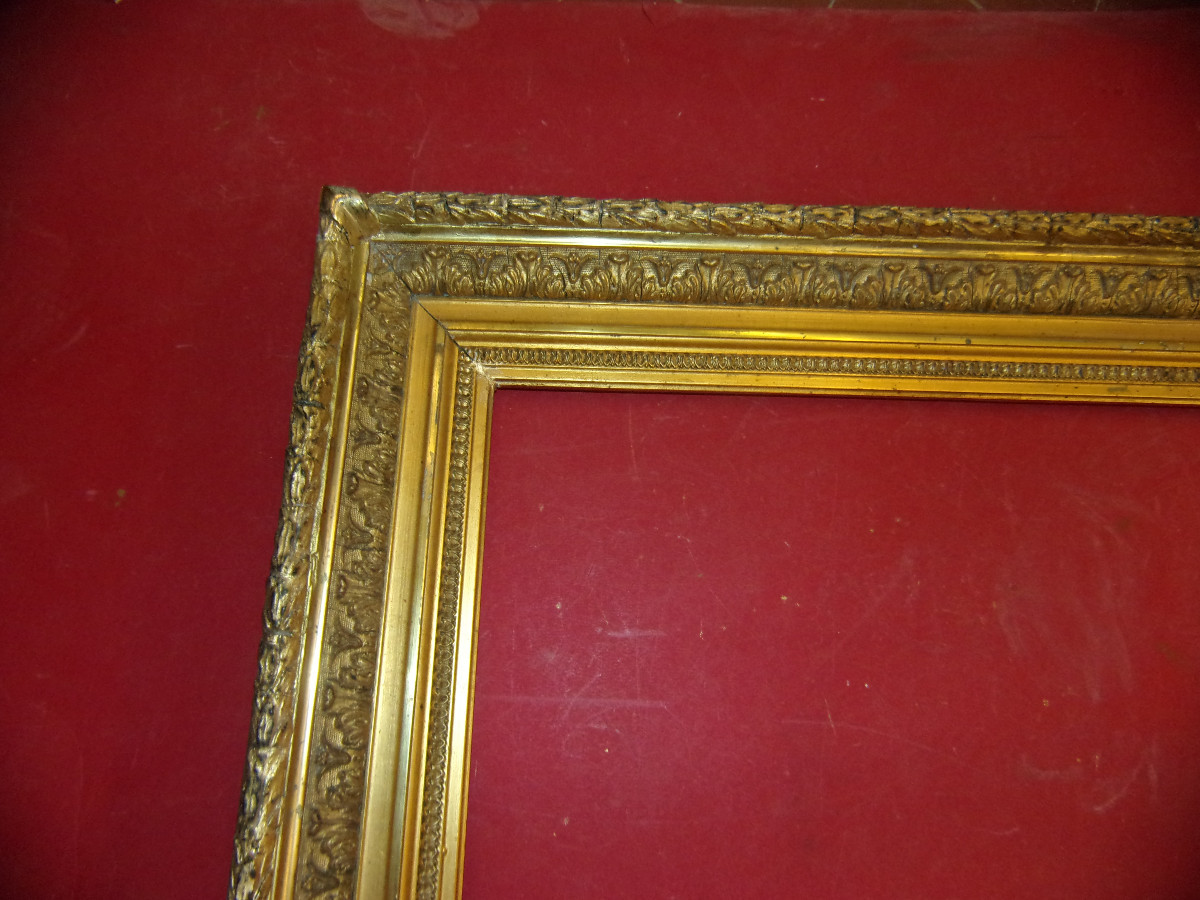 19th Century Frame, In Gilded Wood.-photo-2