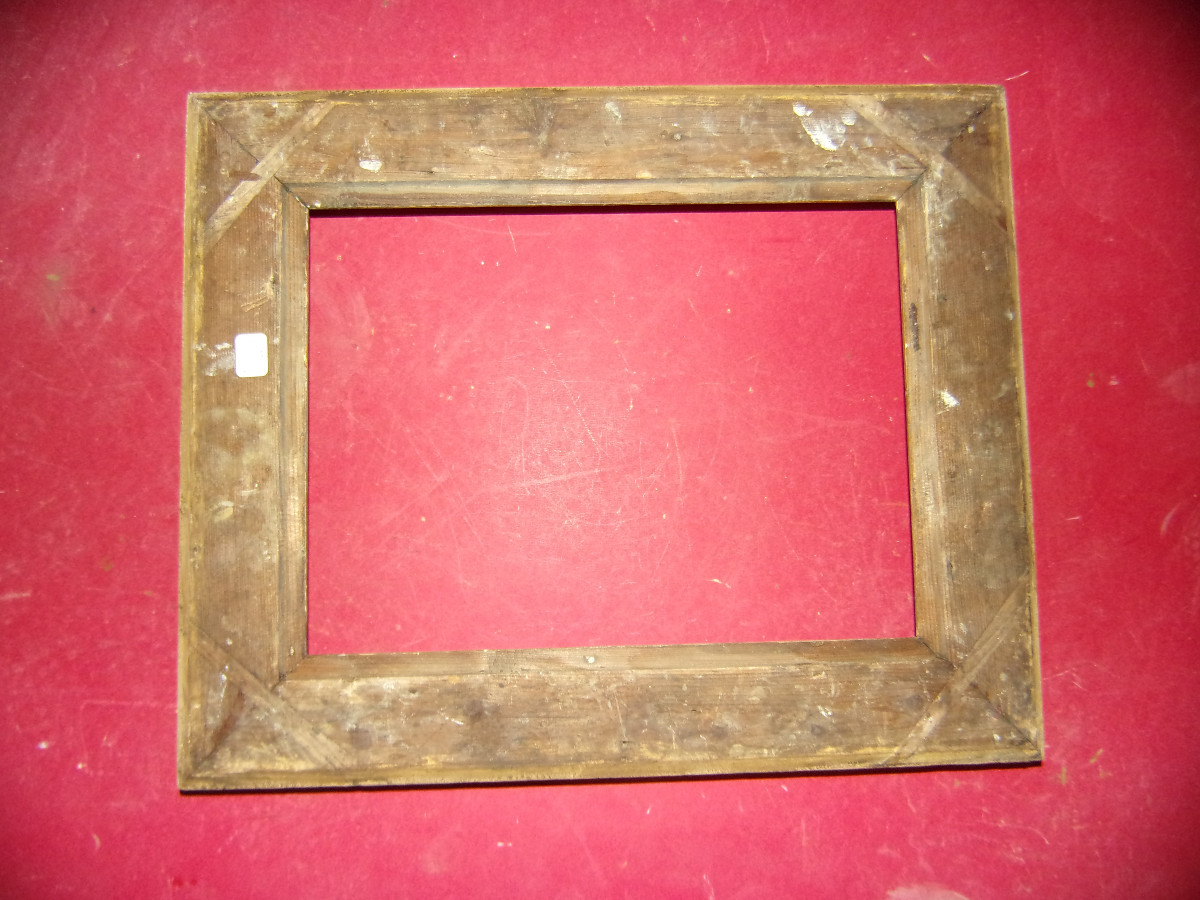 Cadre époque 19ème, en bois doré.-photo-3