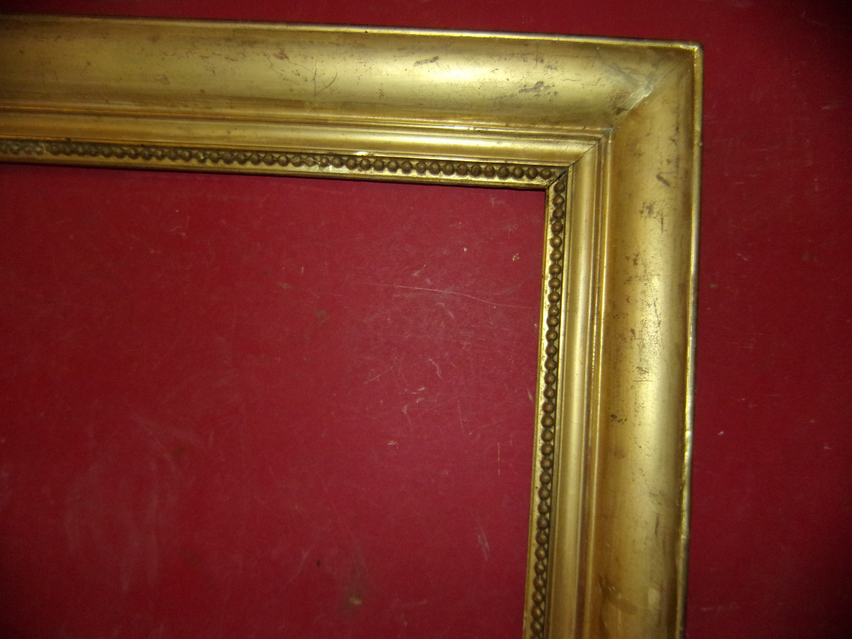 Cadre époque 19ème, en bois doré.-photo-3