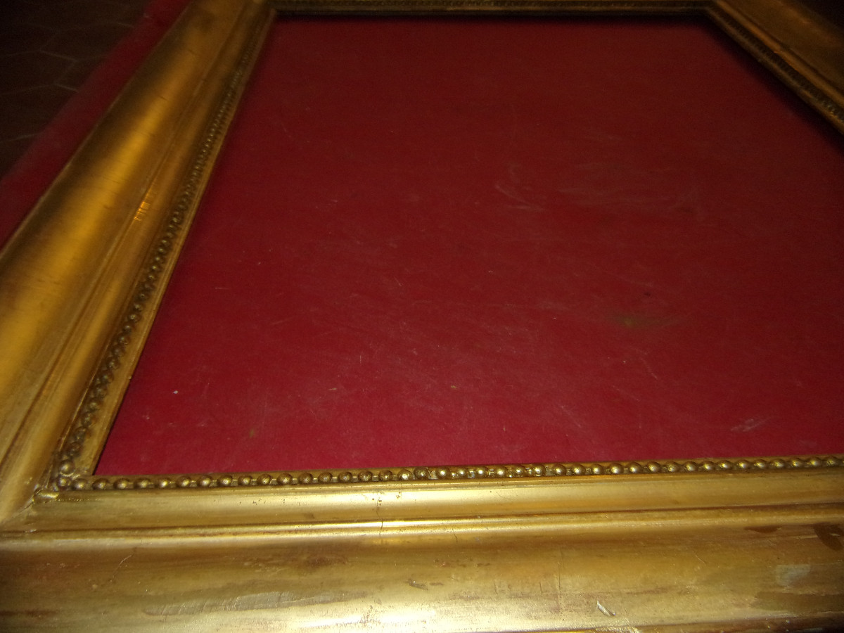 Cadre époque 19ème, en bois doré.-photo-3