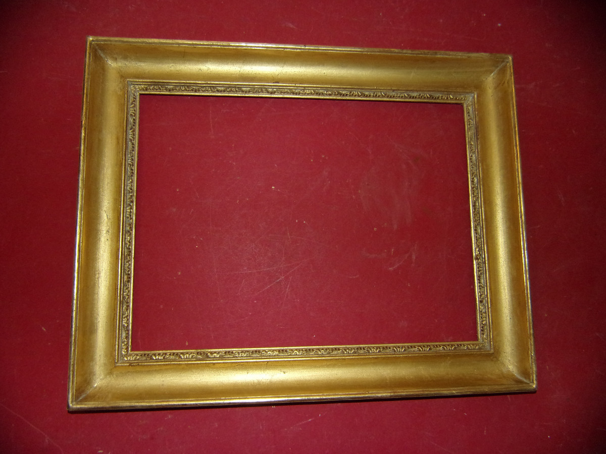Pair Of 19th Century Gilded Wood Frames.-photo-2