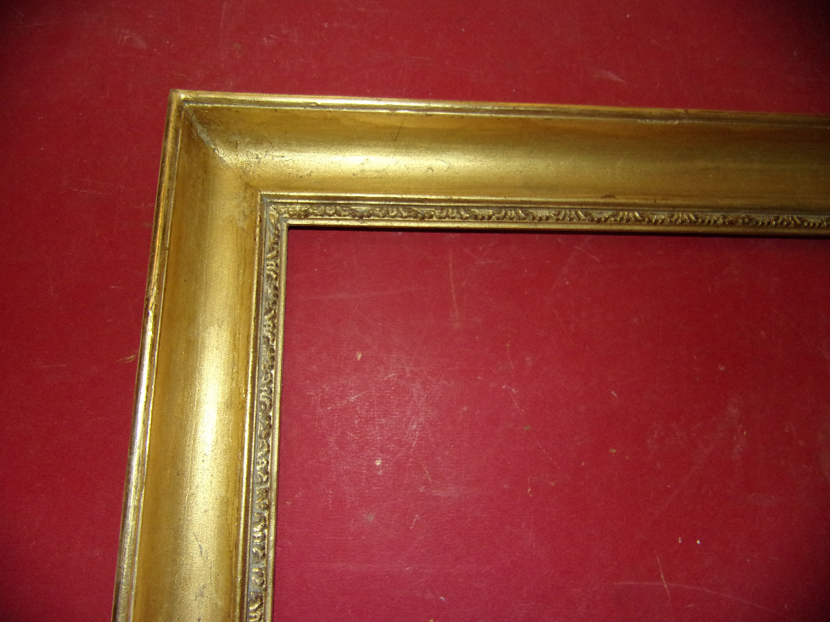 Pair Of 19th Century Gilded Wood Frames.-photo-3