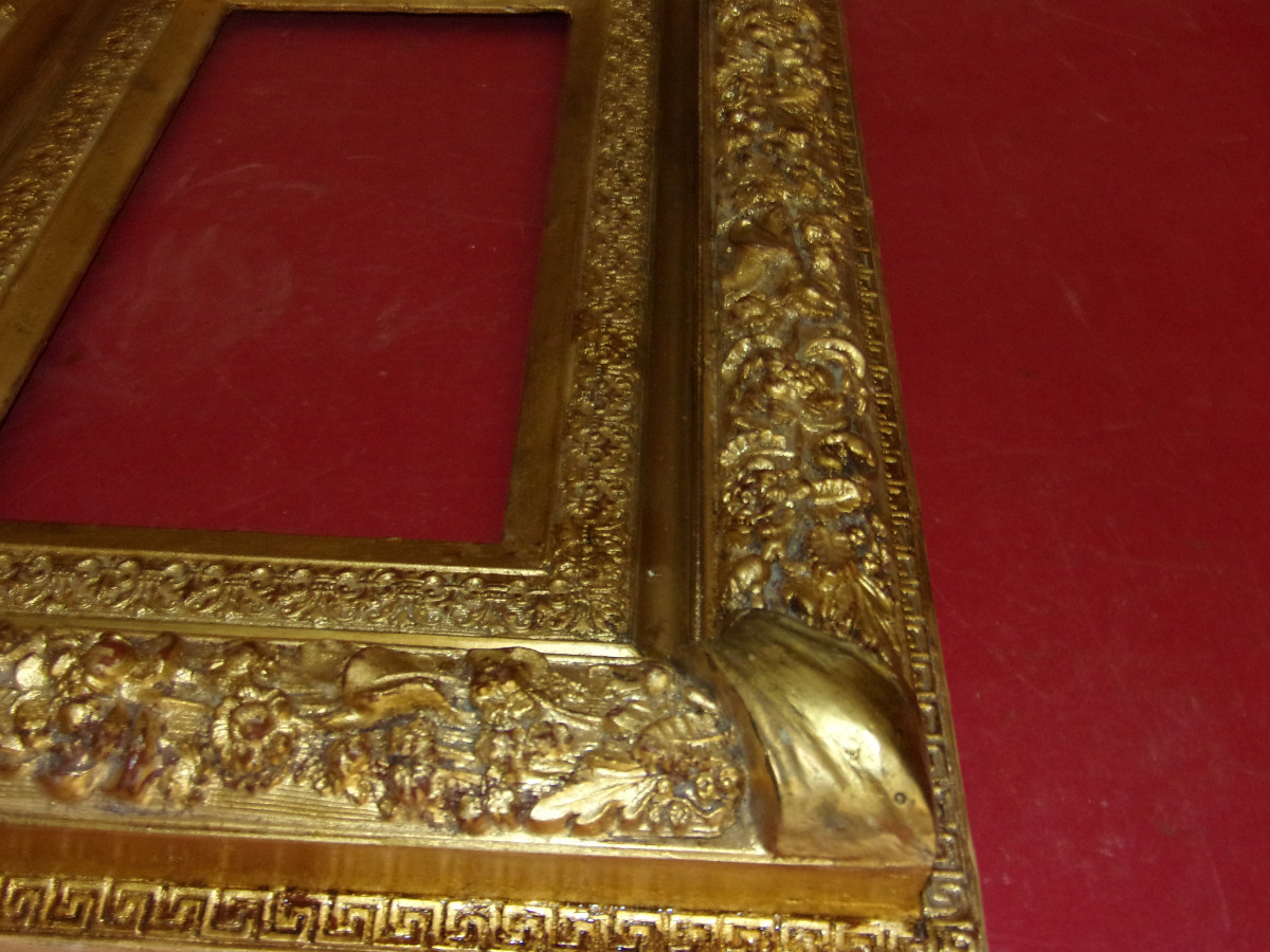 19th Century Gilded Wood Frame.-photo-3