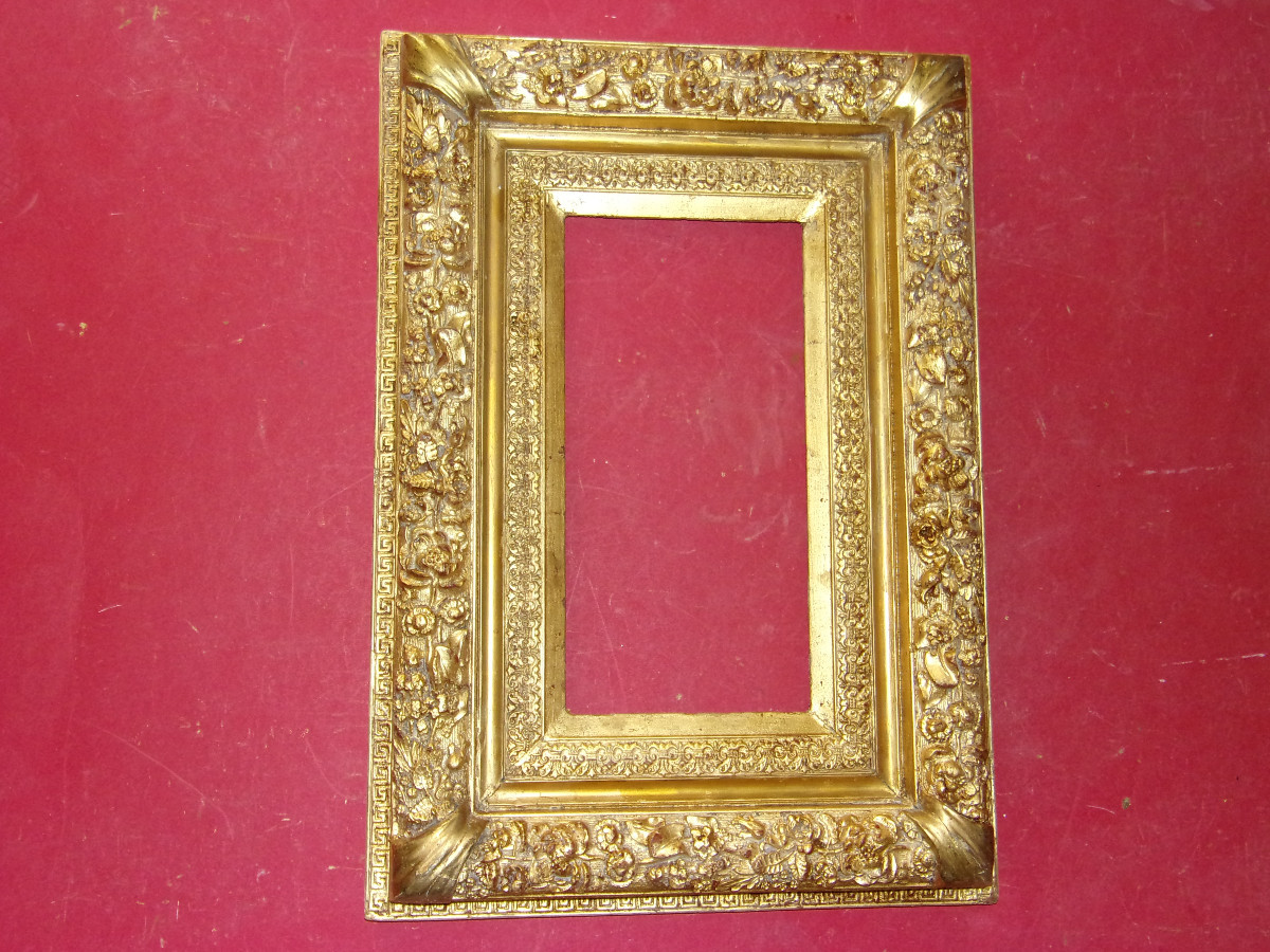 19th Century Gilded Wood Frame.