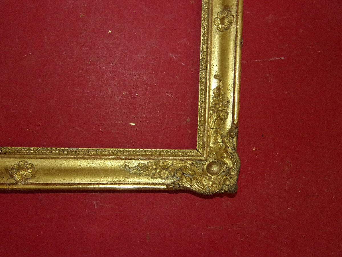19th Century Gilded Wood Frame.-photo-4
