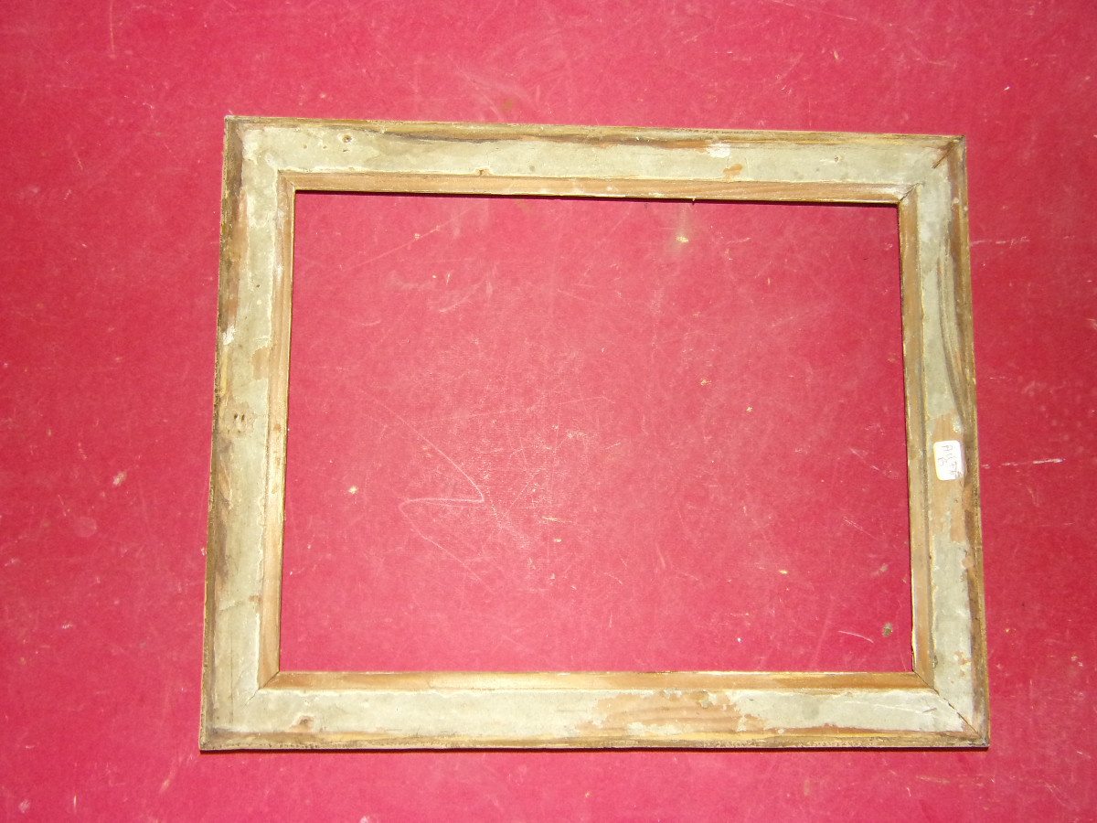 19th Century Gilded Wood Frame.-photo-3