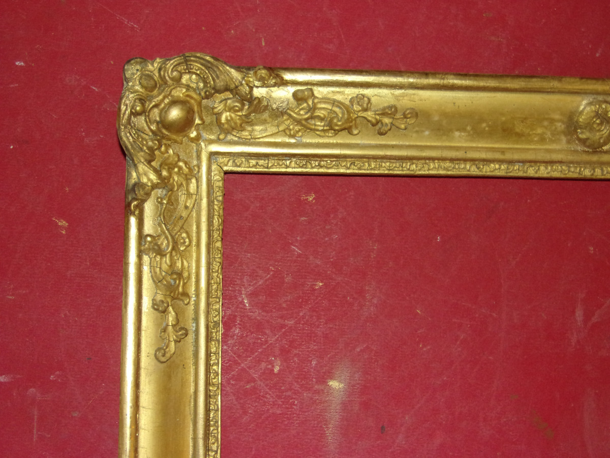 19th Century Gilded Wood Frame.-photo-2