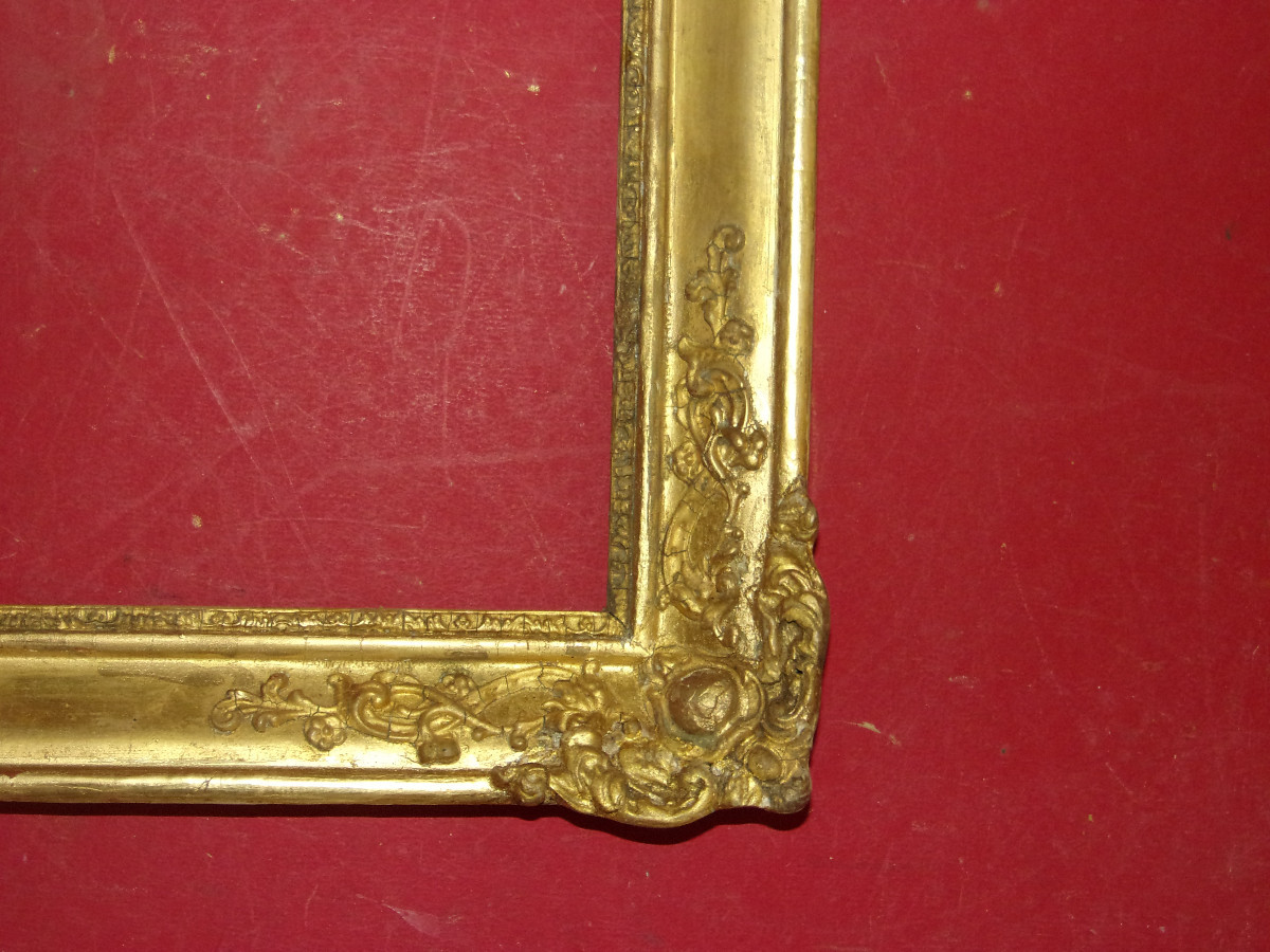 19th Century Gilded Wood Frame.-photo-4