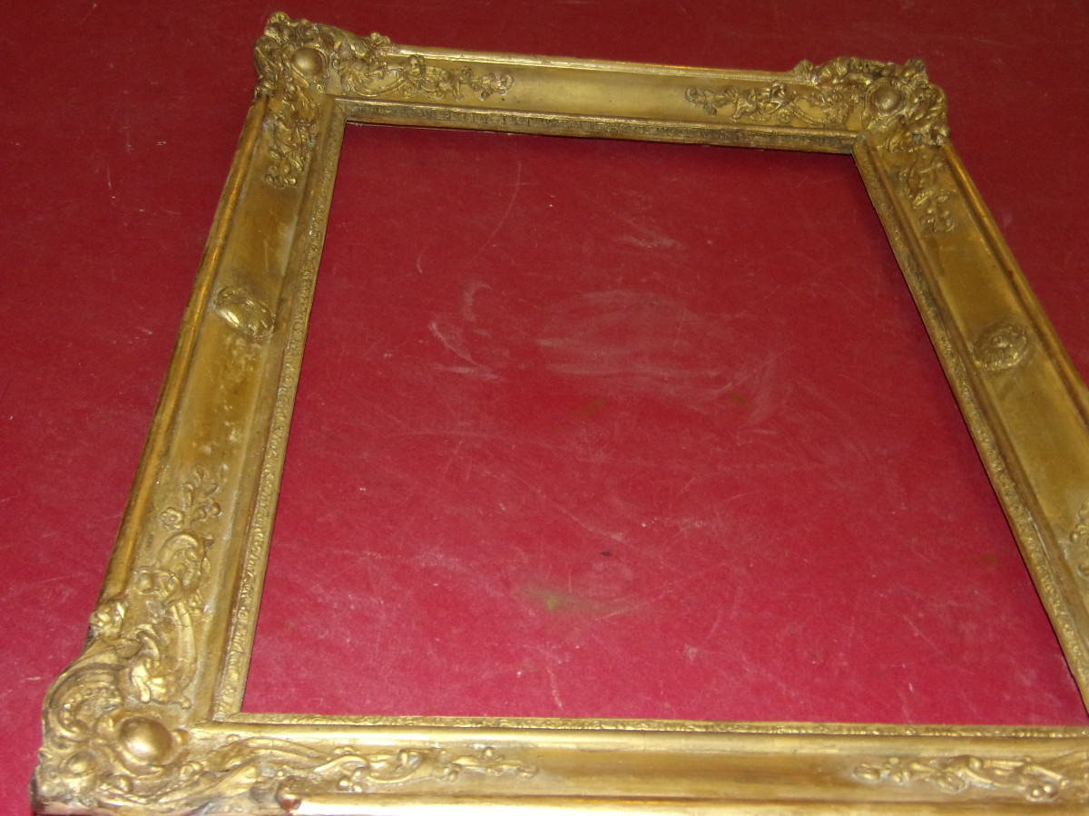 19th Century Gilded Wood Frame.-photo-4