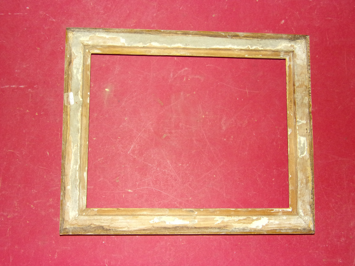 19th Century Gilded Wood Frame.-photo-5