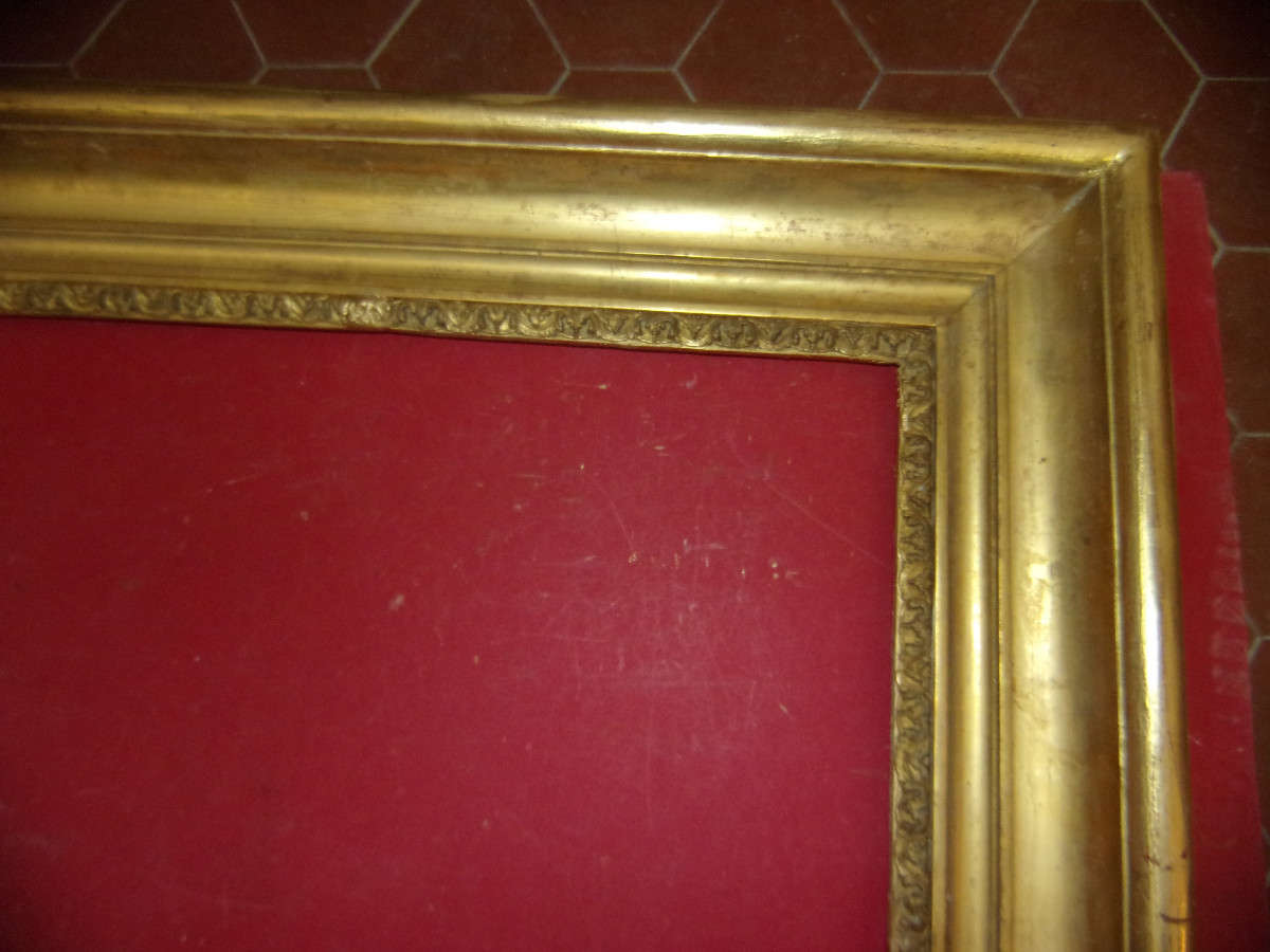 Cadre époque 19ème, en bois doré.-photo-3