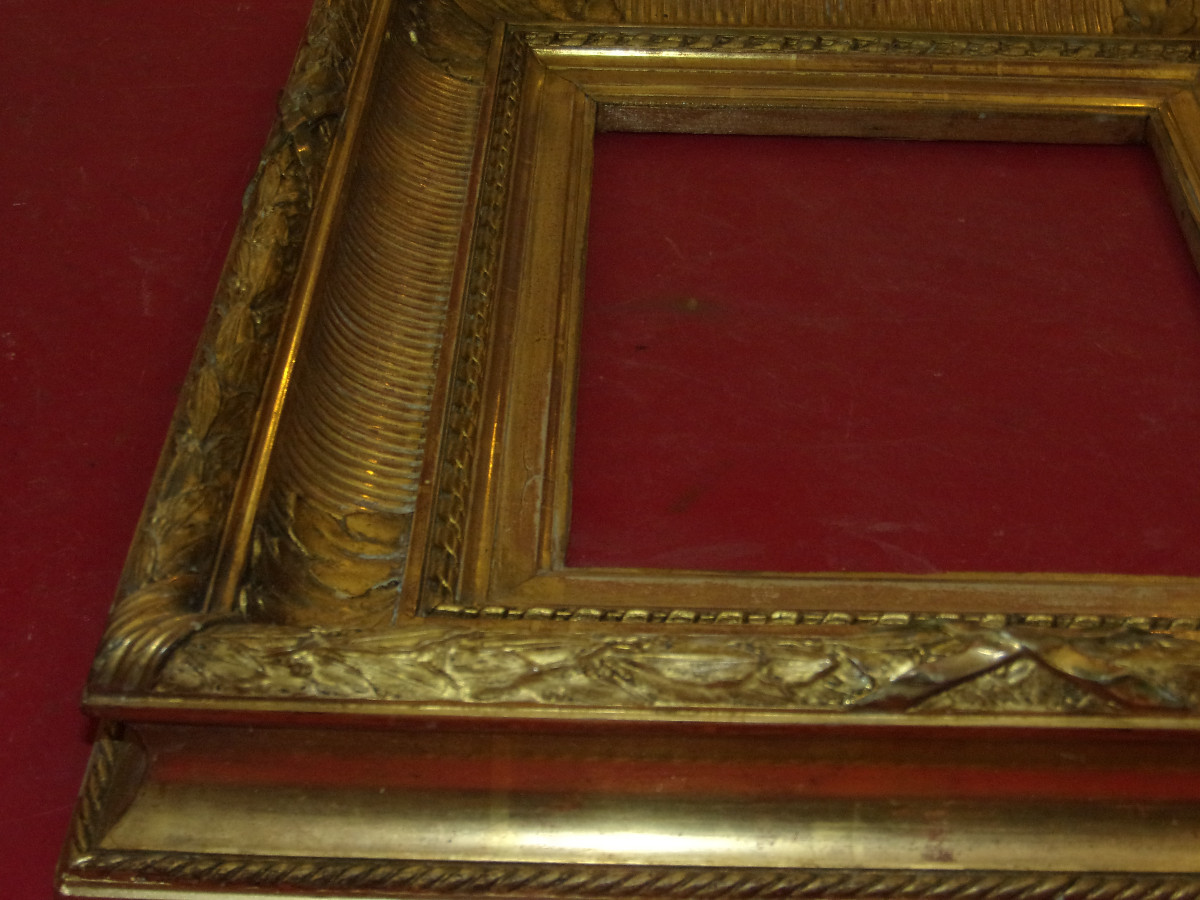 19th Century Gilded Wood Frame.-photo-3