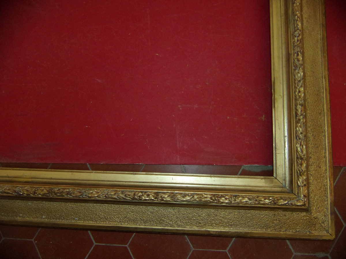 19th Century Gilded Wood Frame.-photo-3