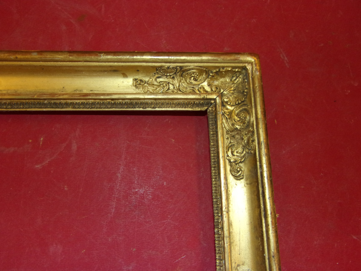 19th Century Gilded Wood Frame.-photo-3