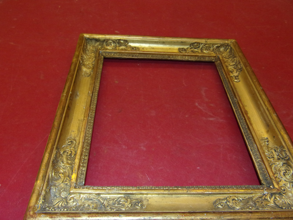 19th Century Gilded Wood Frame.-photo-2