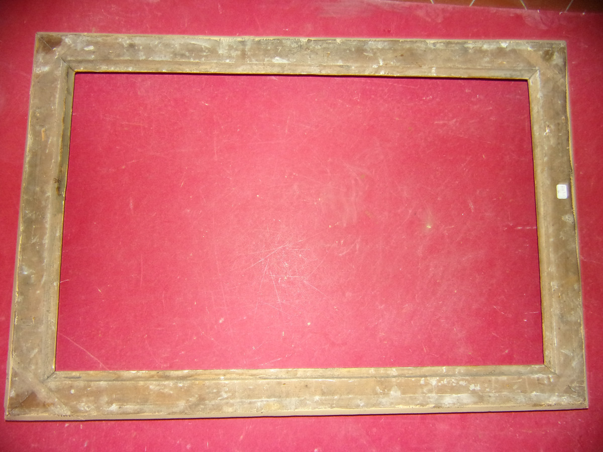19th Century Gilded Wood Frame.-photo-3