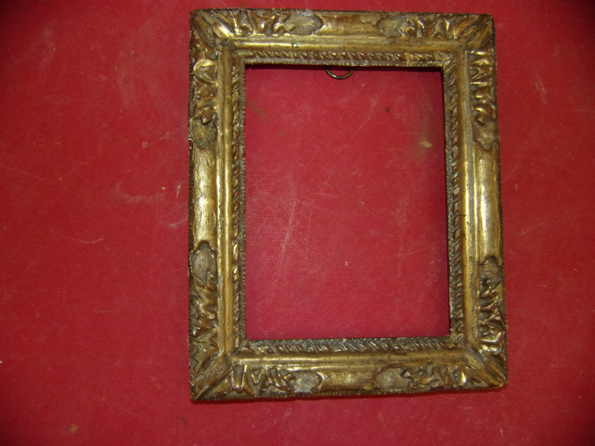 Gilded Wood Frame From The 17th Century, Louis XIV Period.