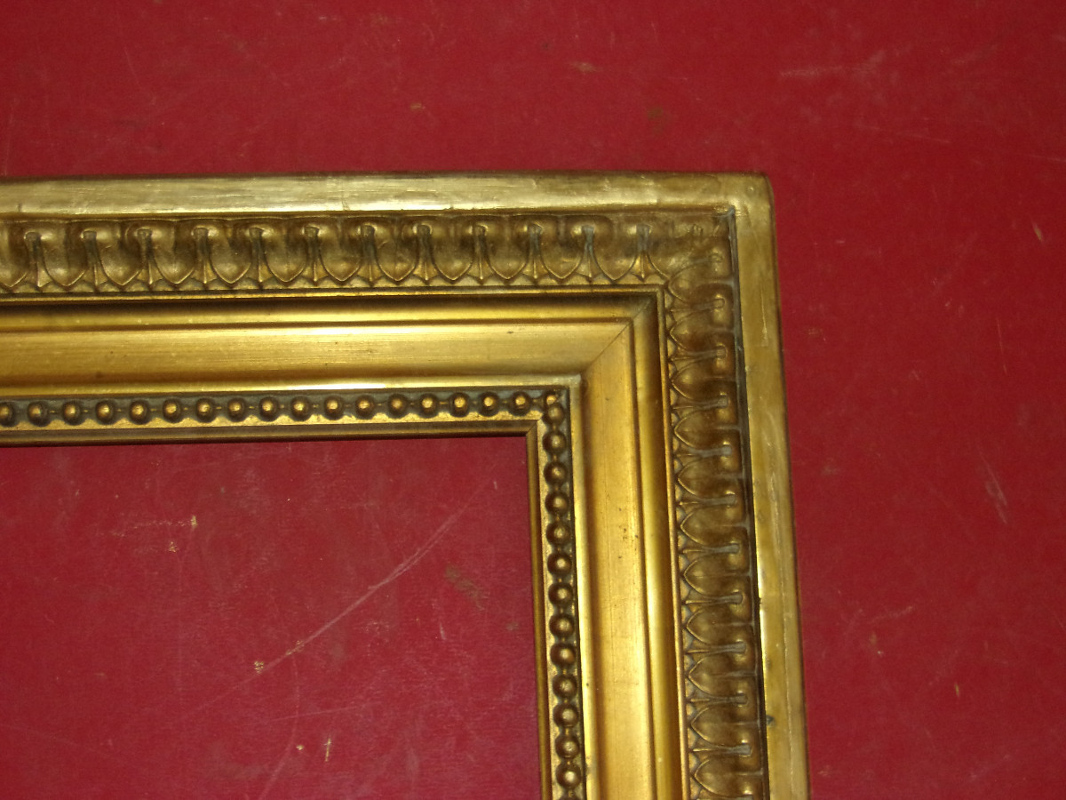 19th Century Gilded Wood Frame.-photo-3