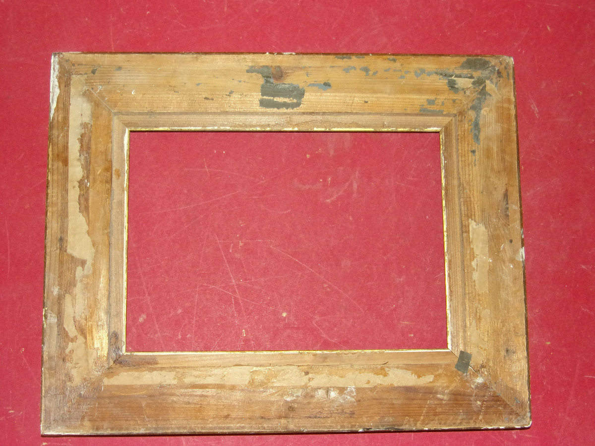 19th Century Gilded Wood Frame.-photo-3