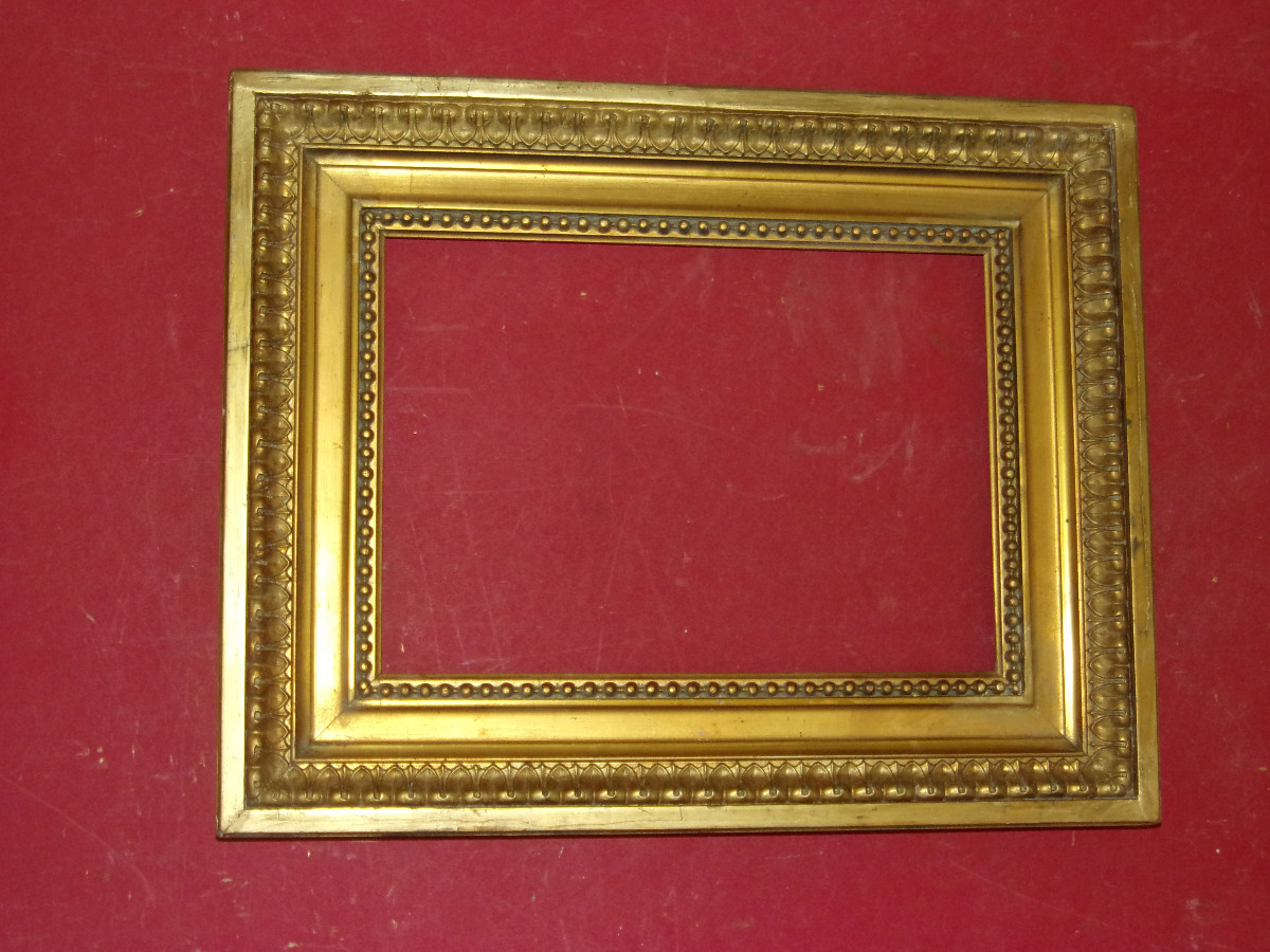19th Century Gilded Wood Frame.