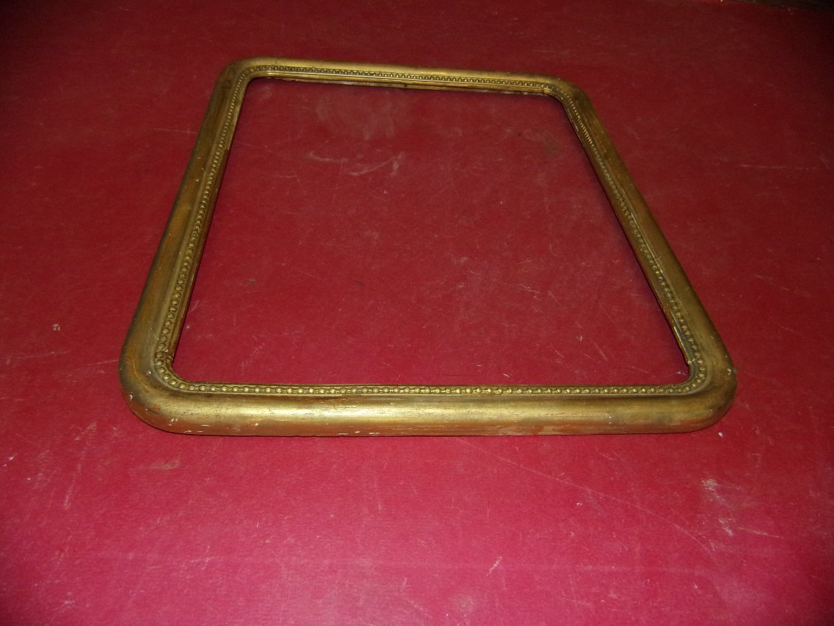 19th Century Gilded Wood Frame.-photo-3