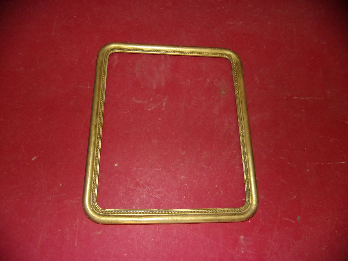 19th Century Gilded Wood Frame.