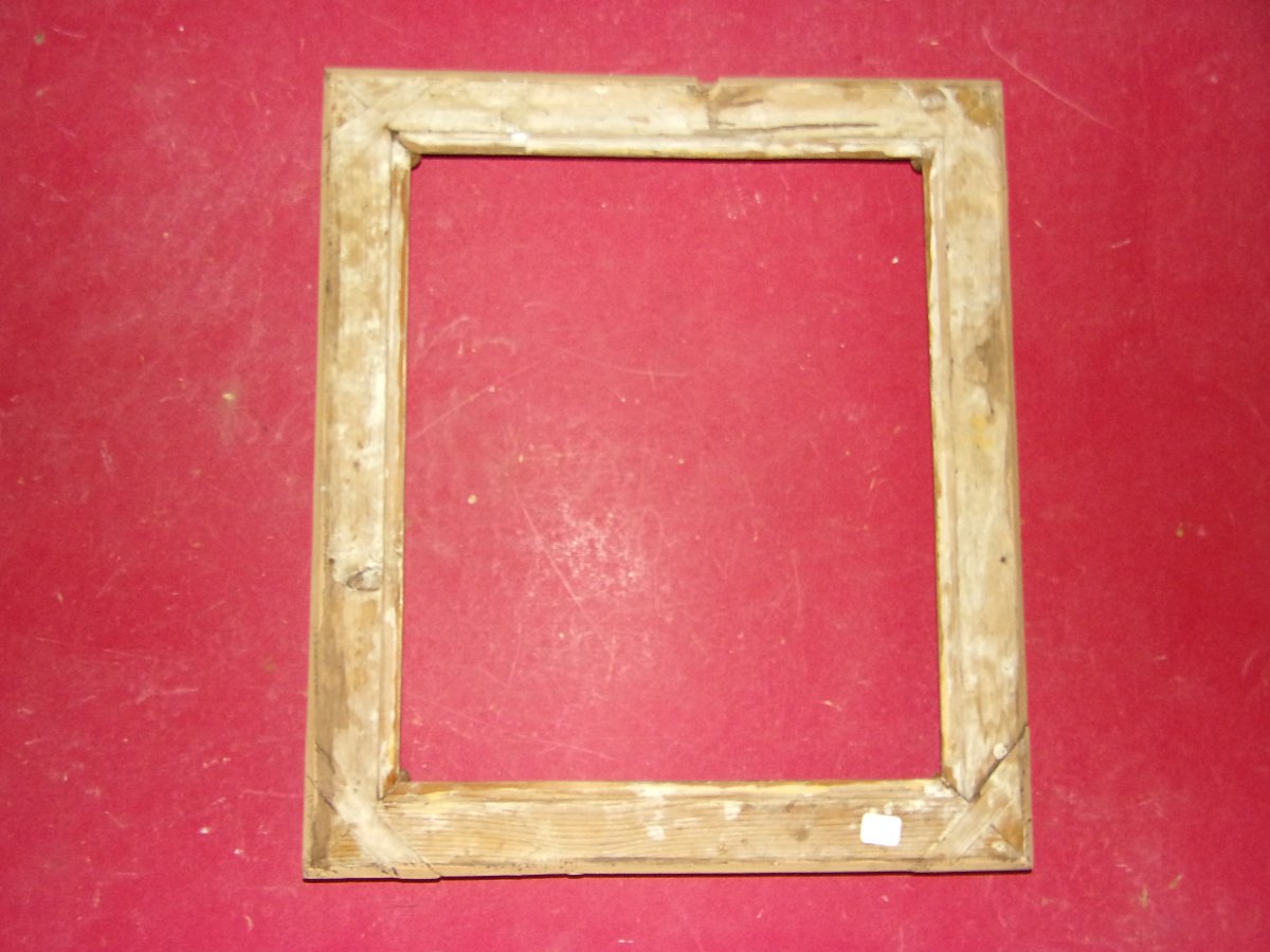 Cadre époque 19ème, en bois doré.-photo-3