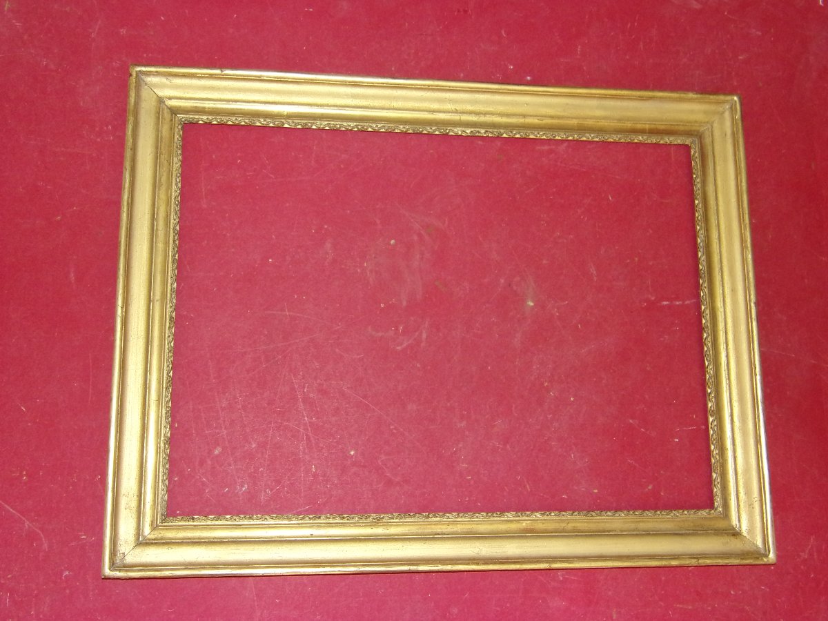 Pair Of 19th-century Gilded Wooden Frames.-photo-4