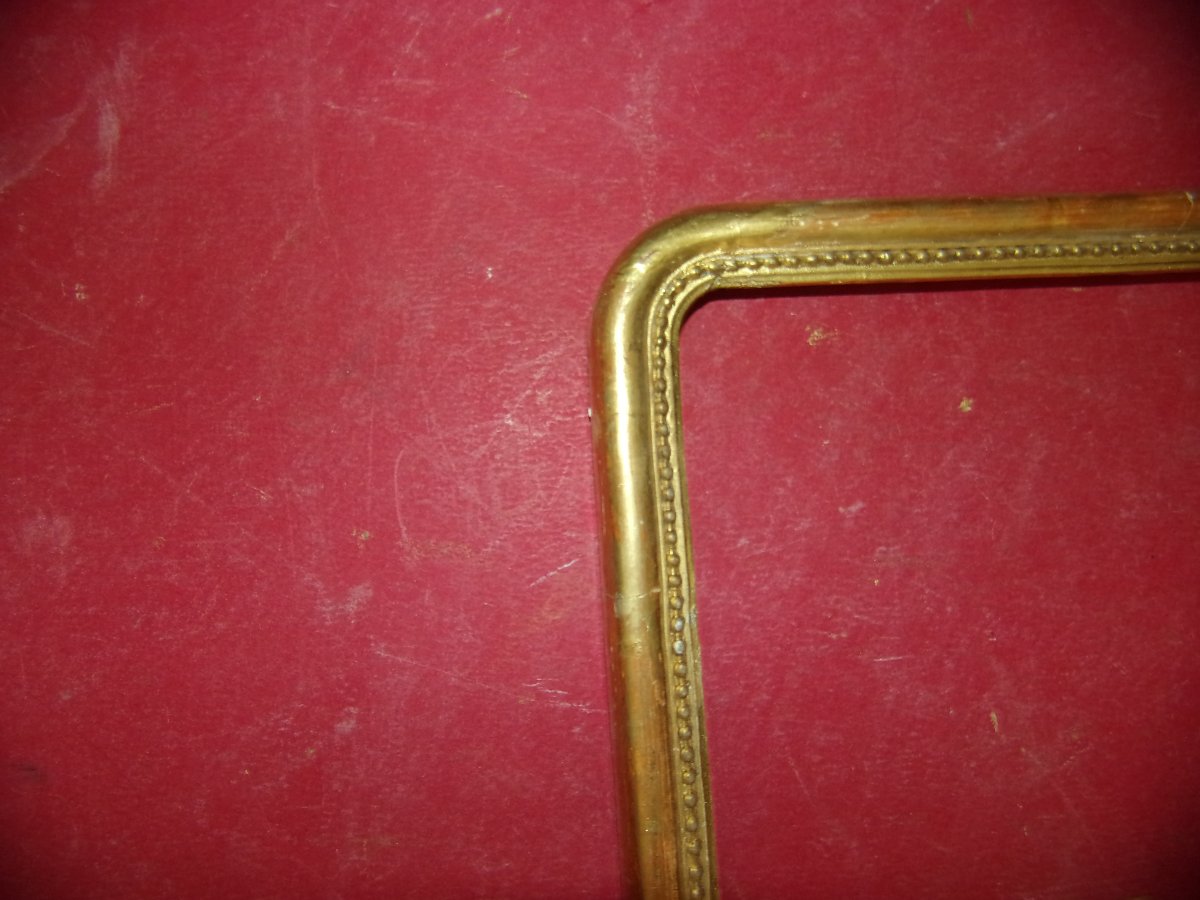 19th-century-style Frame, Made Of Gilded Wood.-photo-2