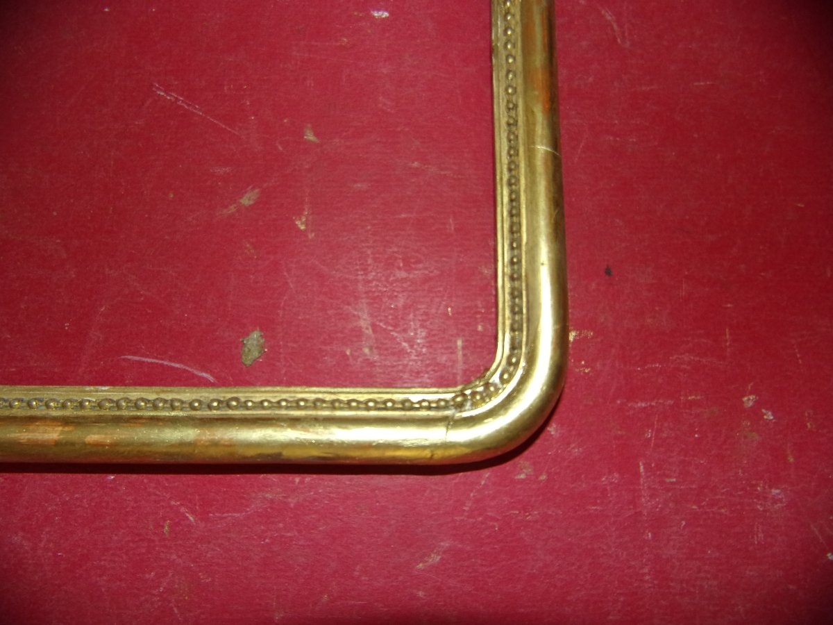 19th-century-style Frame, Made Of Gilded Wood.-photo-4