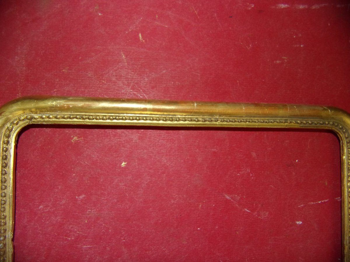 19th-century-style Frame, Made Of Gilded Wood.-photo-2