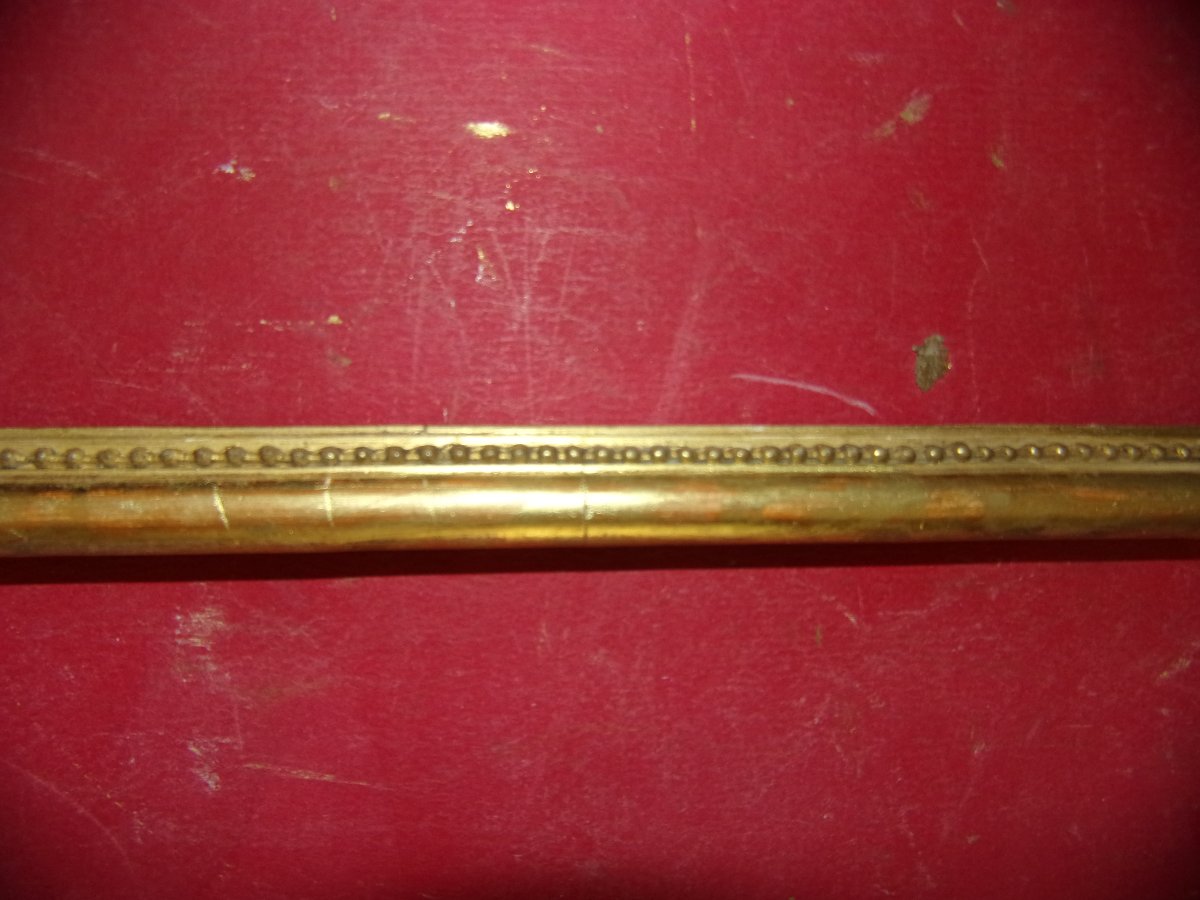 19th-century-style Frame, Made Of Gilded Wood.-photo-3