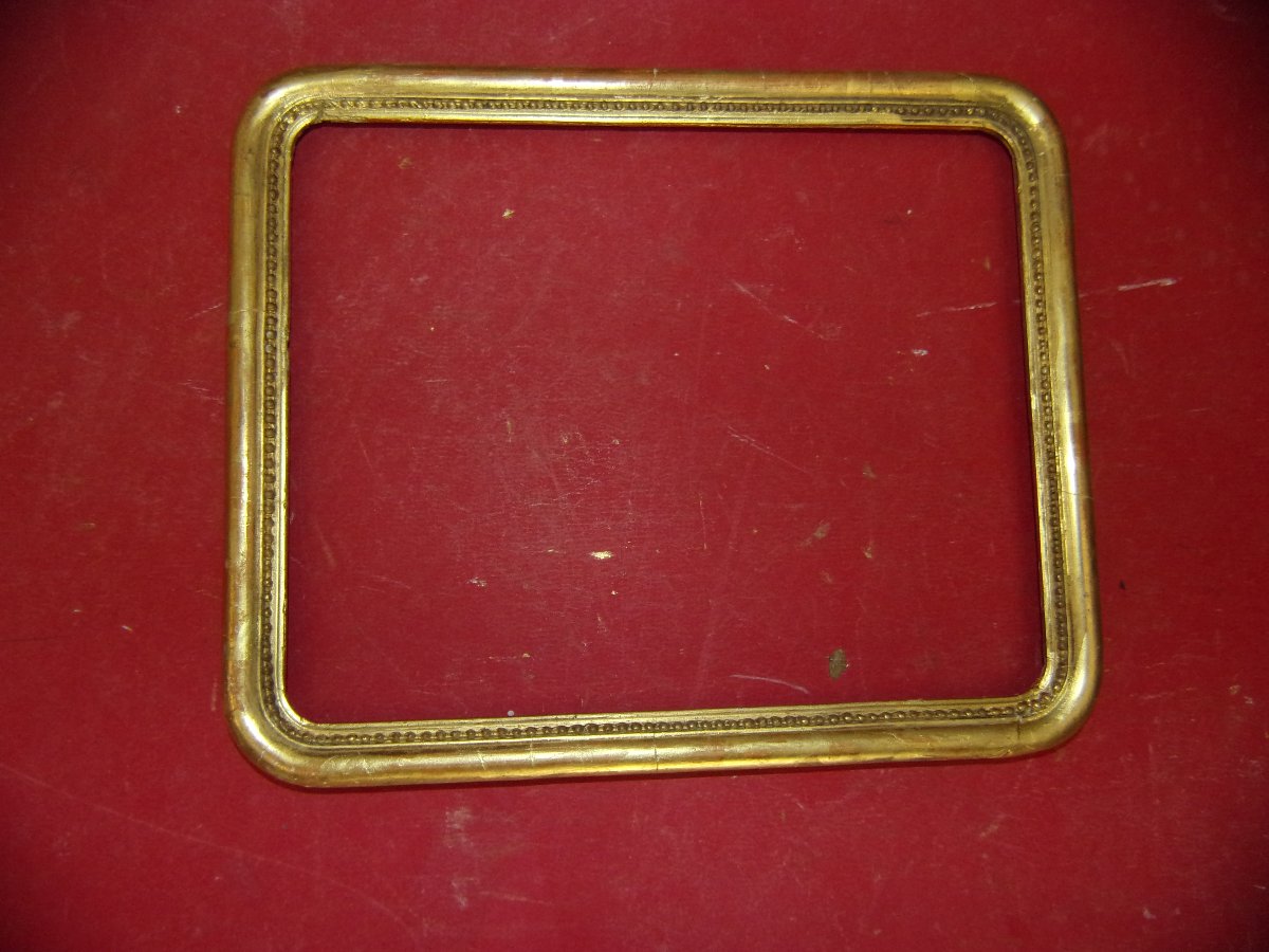 19th-century-style Frame, Made Of Gilded Wood.