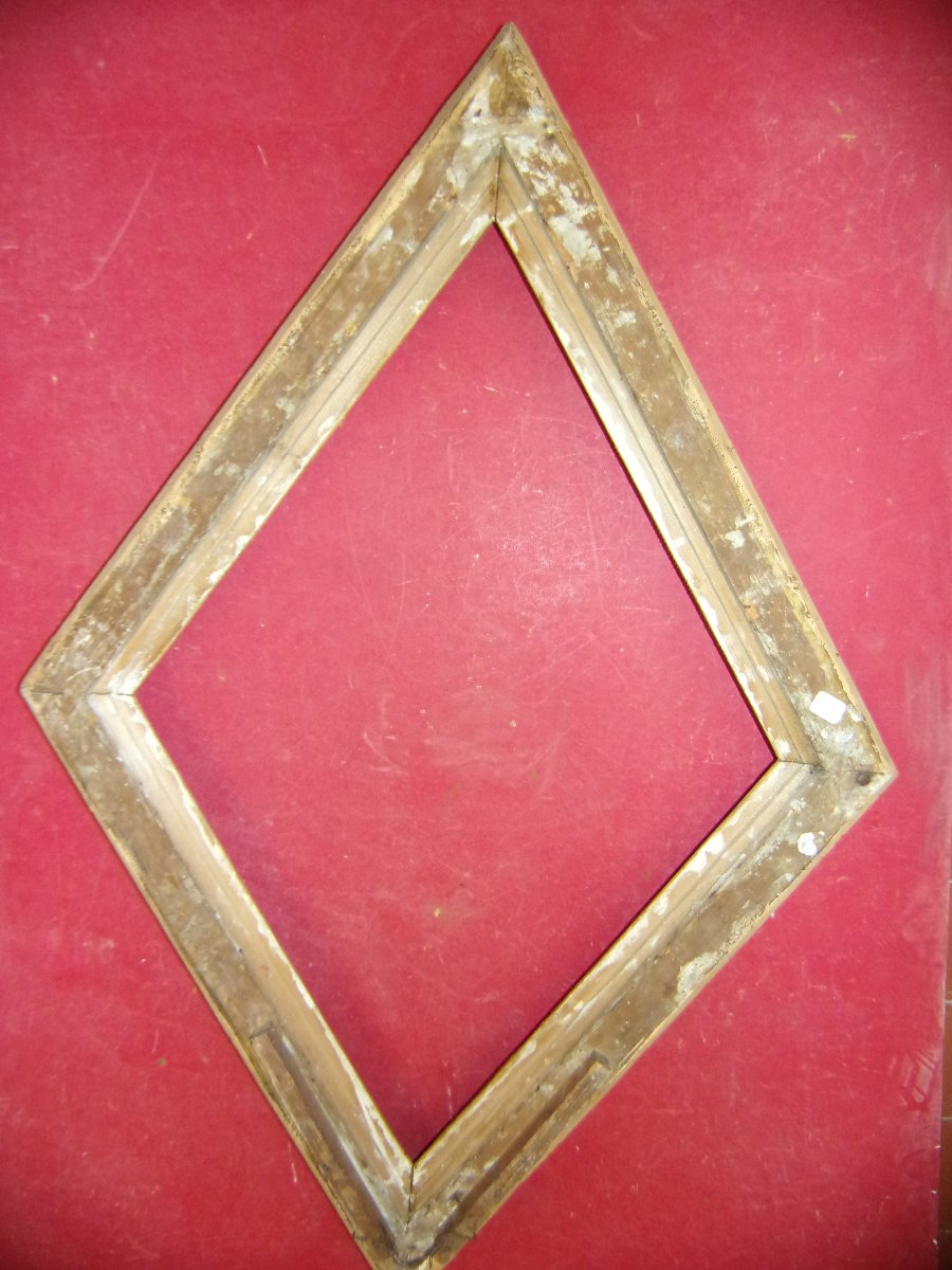 Cadre  original, époque 19ème, en bois doré.-photo-4