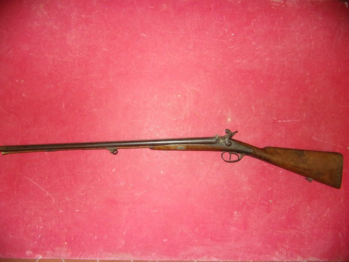  Double-barreled Percussion Hunting Rifle  19th Century  Circa 1850–1870 – 