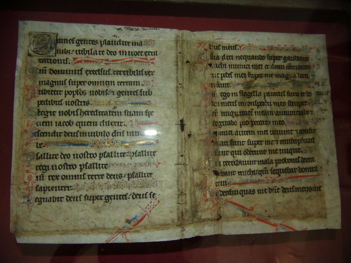 Important Illuminated Folio On Parchment—book Of Hours Or Psalter—circa 1400–1430.-photo-3