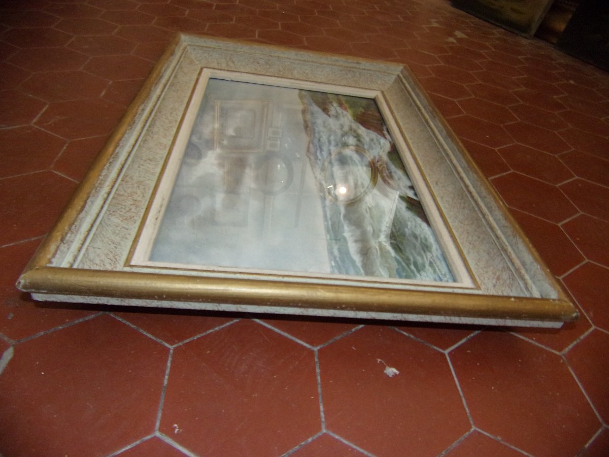 Bord De  l'Océan , Pastel d'Eugène Sénamaux, époque 20 ème.-photo-7