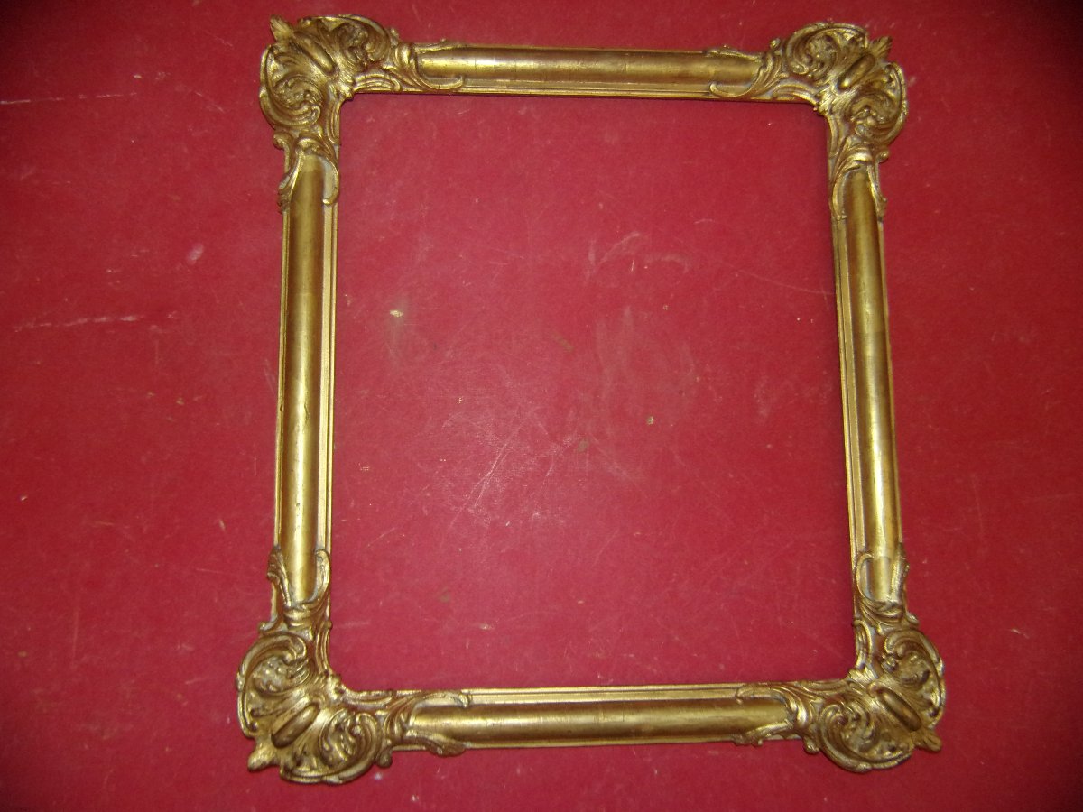 19th-century-style Frame, Made Of Gilded Wood.