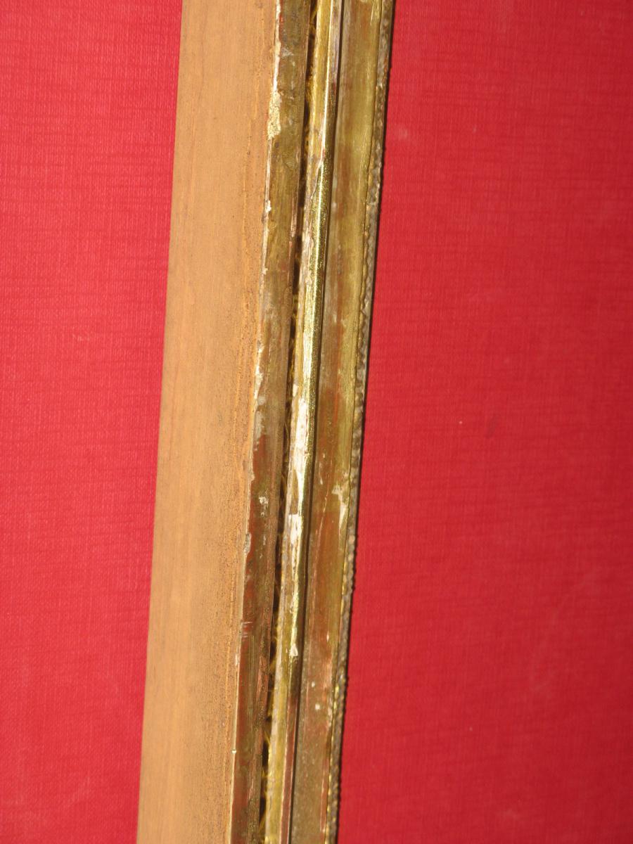 Cadre époque 19ème En Bois Doré.-photo-3
