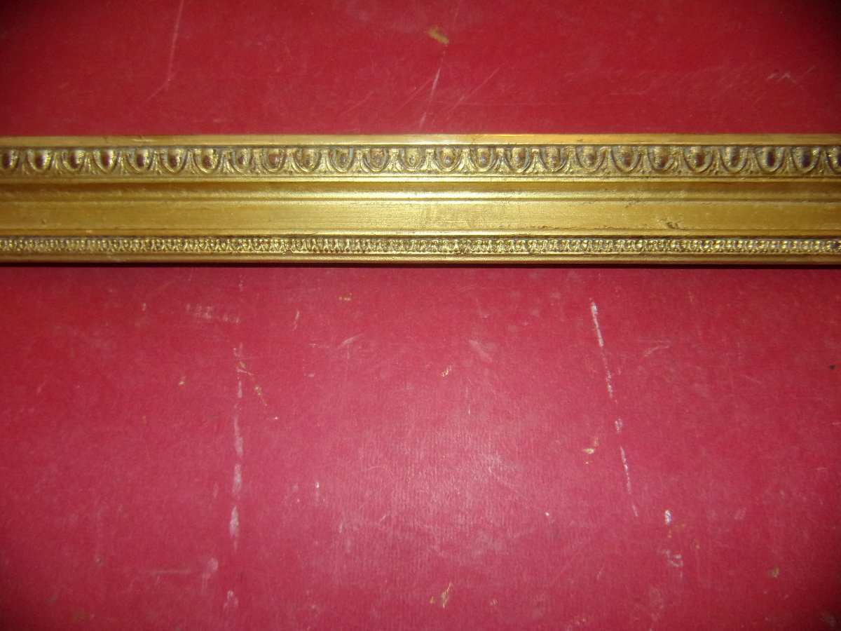 19th-century-style Frame, Made Of Gilded Wood.-photo-2