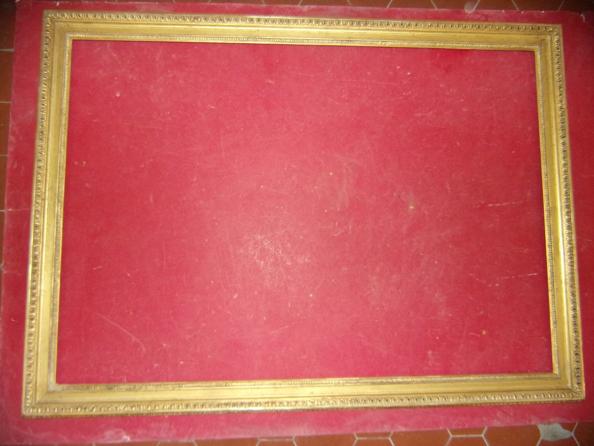 19th-century-style Frame, Made Of Gilded Wood.
