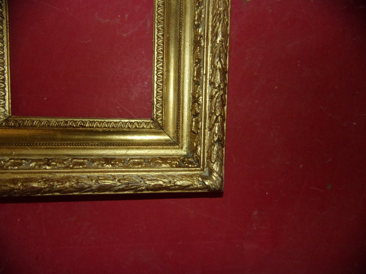 19th-century Gilded Wooden Frame.-photo-1