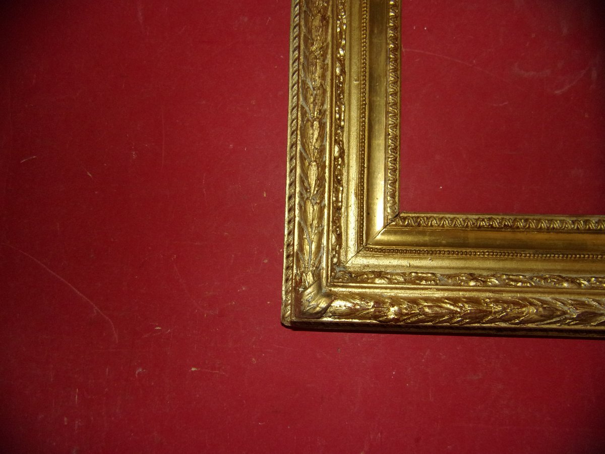 19th-century Gilded Wooden Frame.-photo-2