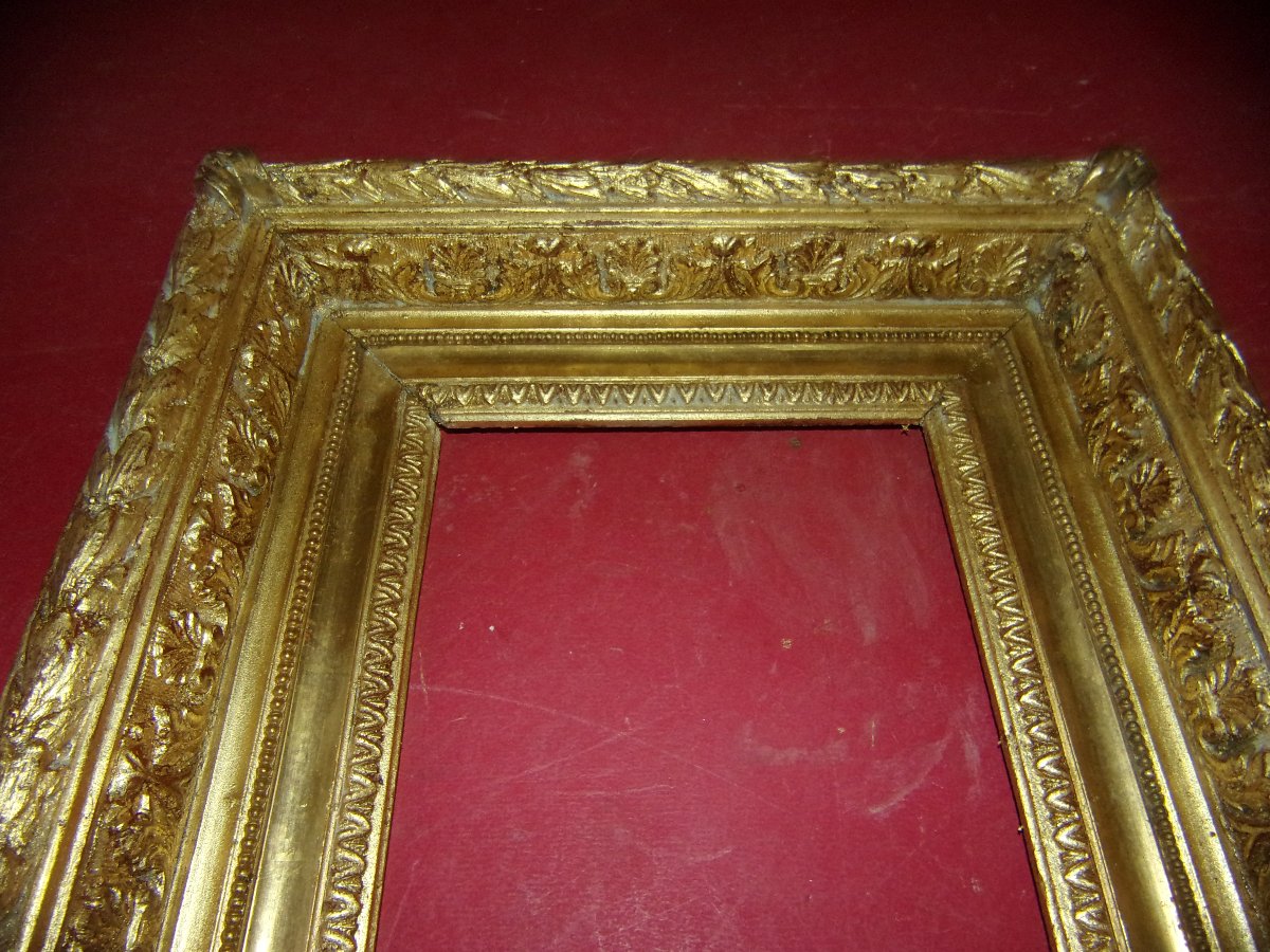 19th-century Gilded Wooden Frame.-photo-3