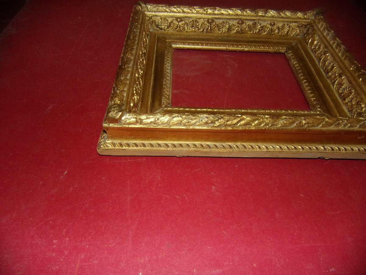 19th-century Gilded Wooden Frame.-photo-4