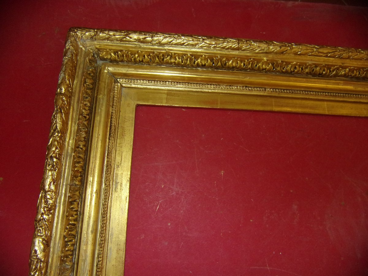 19th-century Gilded Wooden Frame.-photo-2